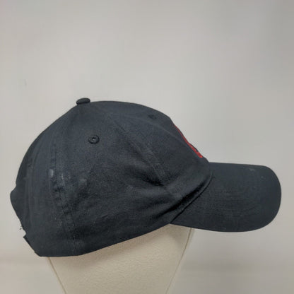 GC Strapback Hat One Size Black Embroidered Logo Adjustable Strap BIG X