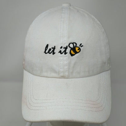 David and Young Baseball Cap White One Size Let It Bee Embroidered Slideback hat