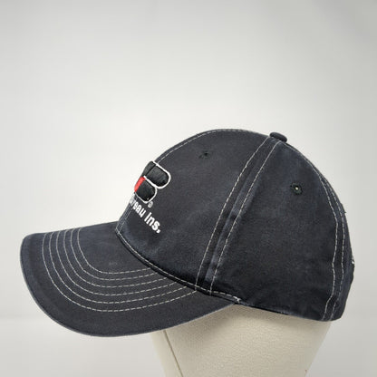 Farm Bureau Ins Strapback Hat Black One Size Adjustable Embroidered Buck's Bags
