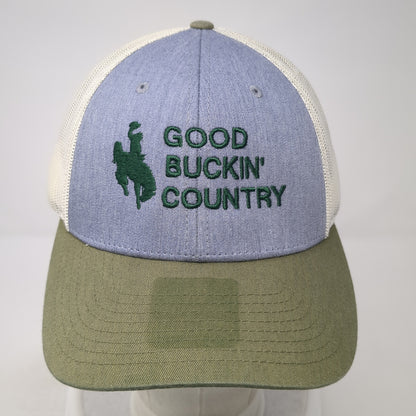 Good Buckin' Country Snapback Mesh Back Trucker Hat Multi Large Richardson