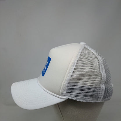 Adidas Snapback Trucker Hat White OSFA Adjustable Mesh Back Rope Polyester