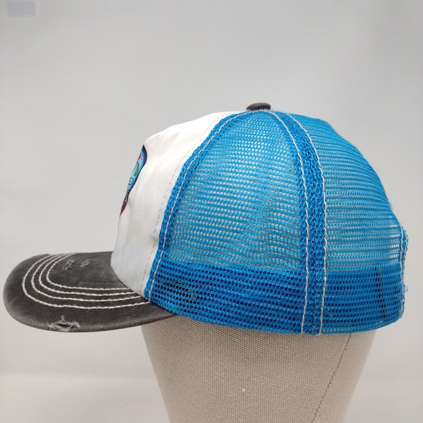 Calavera Sugar Skull Strapback Trucker Hat Multicolor OSFA Mesh Back