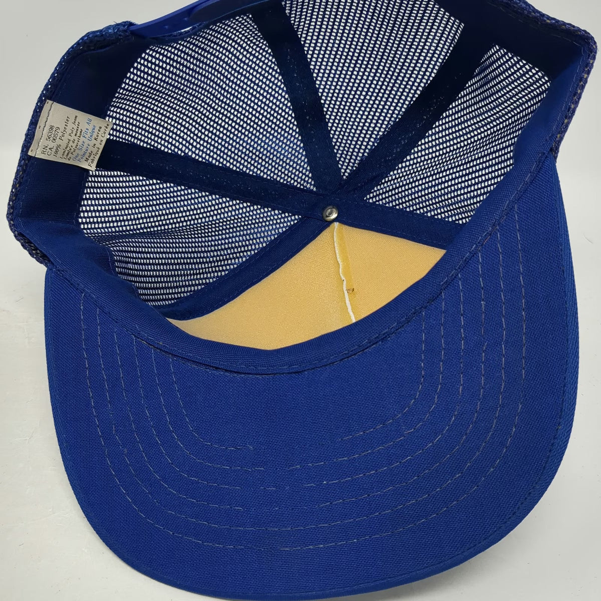 Trucker Hat Blue One Size Falens Fine Fruit Caldwell Idaho Apple Foam Snapback