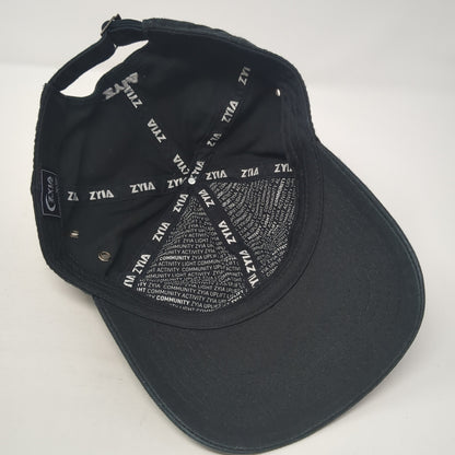Zyia Active Est. 2017 Slideback Baseball Cap Black OS Adjustable Embroidered