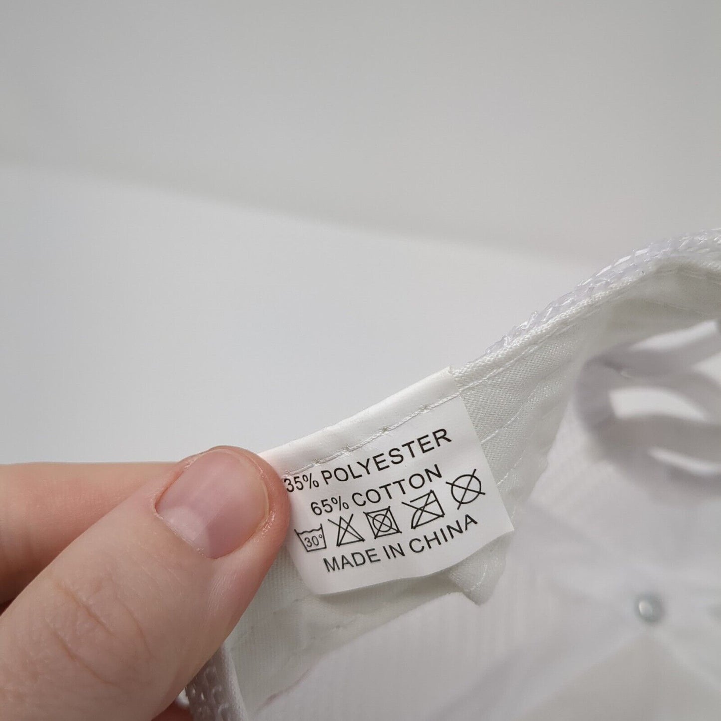 Unbranded Ponyback Strapback Trucker Hat White OS Adjustable Distressed Blank