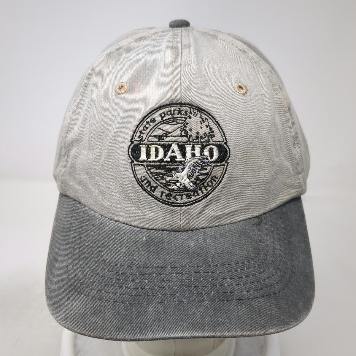 Port Authority Baseball Cap Gray OSFM Idaho State Parks Recreation Cotton Hat