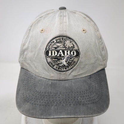 Port Authority Baseball Cap Gray OSFM Idaho State Parks Recreation Cotton Hat