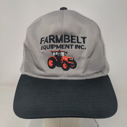 Farmbelt Equipment Inc. Snapback Trucker Hat Gray OSFM Embroidered Mesh Back