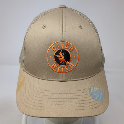 KBethos Trucker Hat Beige One Size Mesh Snapback Ditch Witch Patch Logo Work