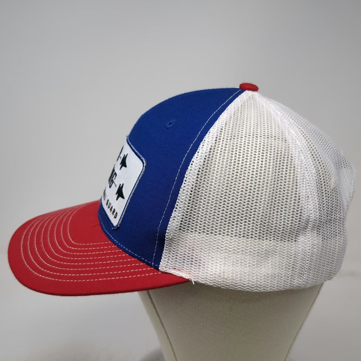 Richardson Trucker Hat Blue Idaho National Guard Lets Go Flying Patch One Size