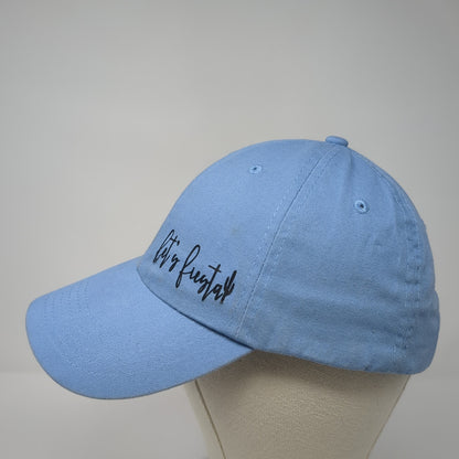 Unbranded Slideback Hat Blue One Size Adjustable Solid 6 Panel Outdoor