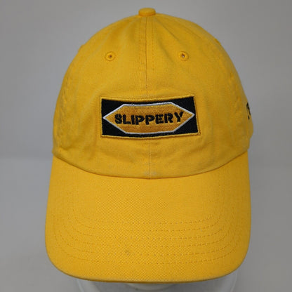 Slippery Slideback Hat Yellow One Size Adjustable Embroidered 6 Panel Cotton YRN