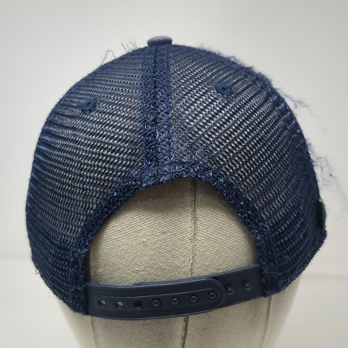 Legacy Trucker Hat Blue One Size Denver Colorado EST 1858 Patch Mesh Snapback