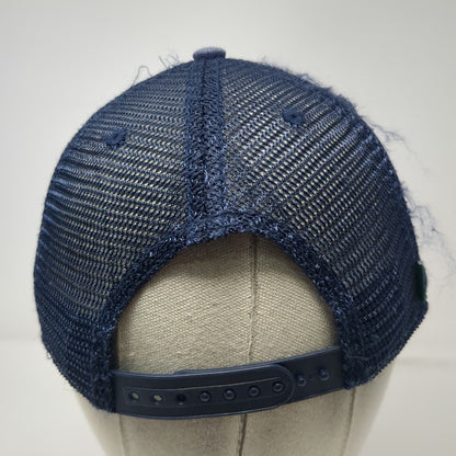 Legacy Trucker Hat Blue One Size Denver Colorado EST 1858 Patch Mesh Snapback