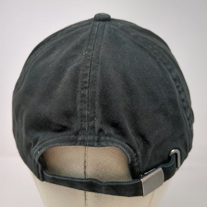 GAP Baseball Cap Black One Size Slideback Cotton Curved Brim Plain Blank Hat
