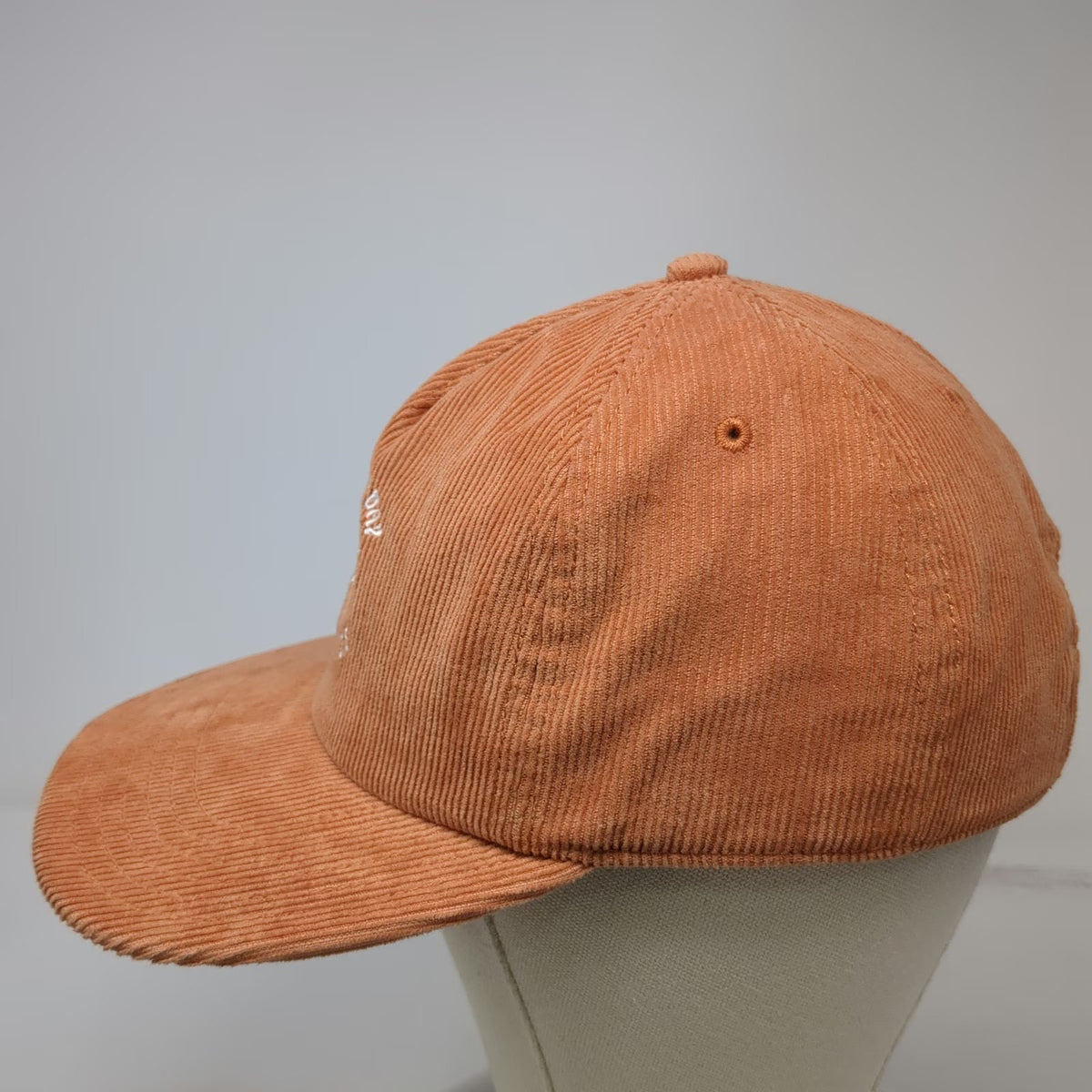 American Eagle 5 Panel Orange One Size Corduroy Paradise Sun Hat Slideback Strap