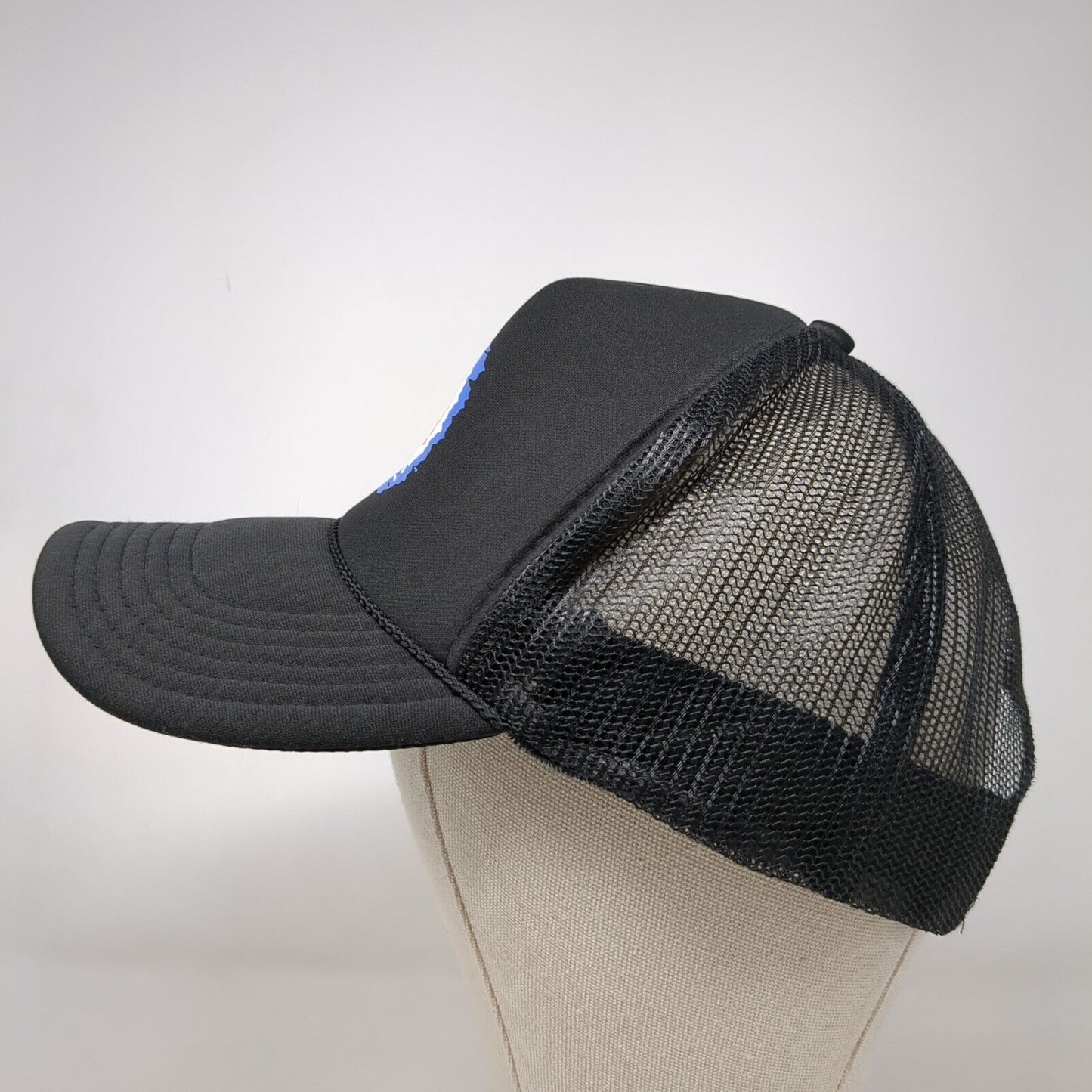 EV Snapback Trucker Hat Black OSFM Adjustable Mesh Back 6 Panel Rope Otto