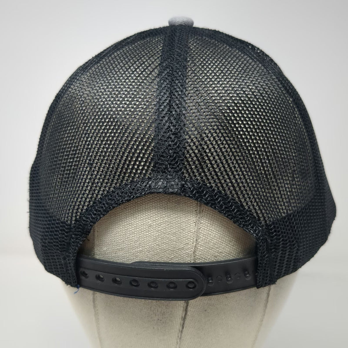 Port Authority Trucker Hat Gray Black Red White OSFM Mesh Snapback Smith Power