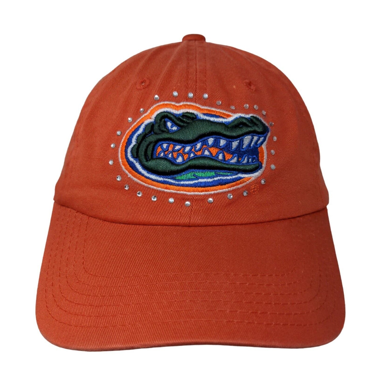 Captivating Headgear Women's Slideback Hat Orange OSFA Florida Gators Rhinestone