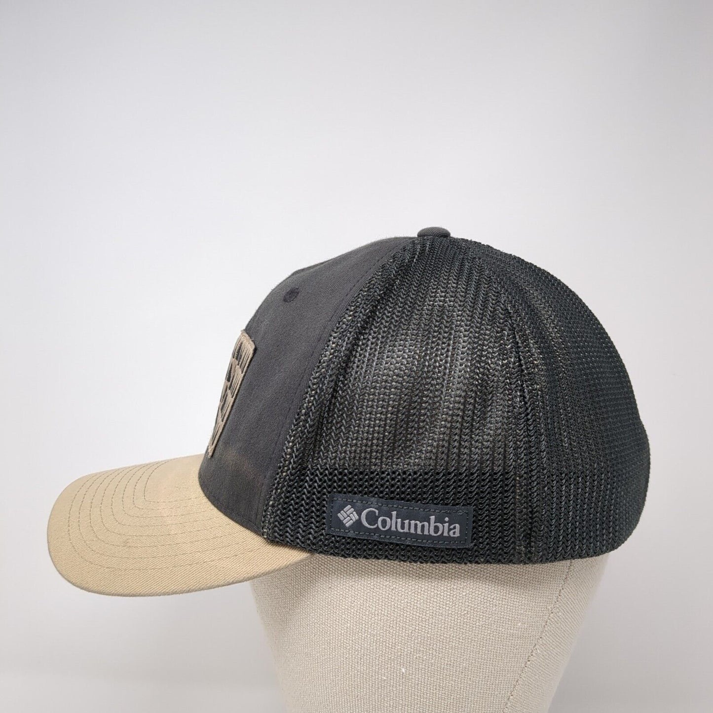 Columbia USA Trees Flag Fitted Trucker Hat Multicolor L/XL Embroidered Mesh Back