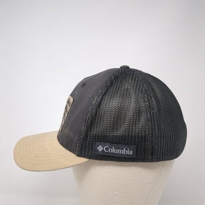 Columbia USA Trees Flag Fitted Trucker Hat Multicolor L/XL Embroidered Mesh Back