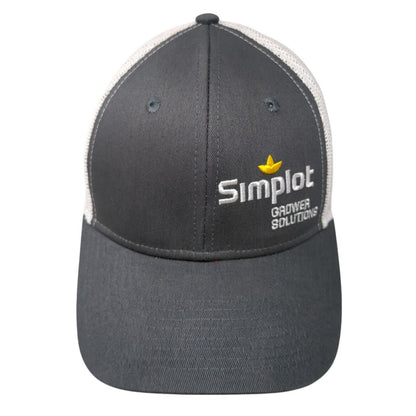 Simplot Gadwear Solutions Snapback Trucker Hat Gray OS Adjustable Mesh Back