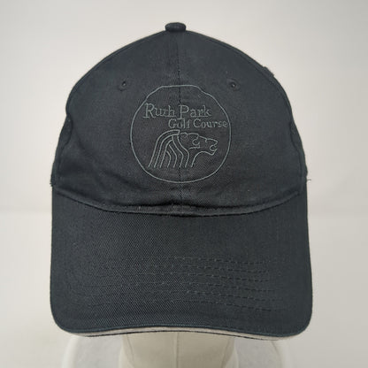 Ruth Park Golf Course Slideback Hat Black One Size Adjustable North End