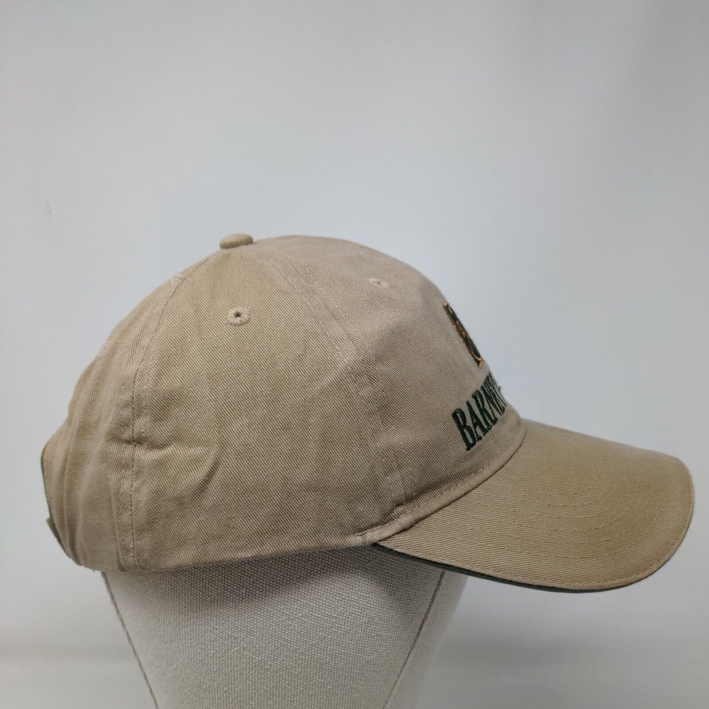 Barney's Pumps BPI Strapback Hat Tan One Size Embroidered Cap America