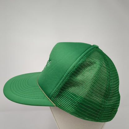 Sandbag Team 1993 Snapback Rope Trucker Hat Green One Size Mesh Back