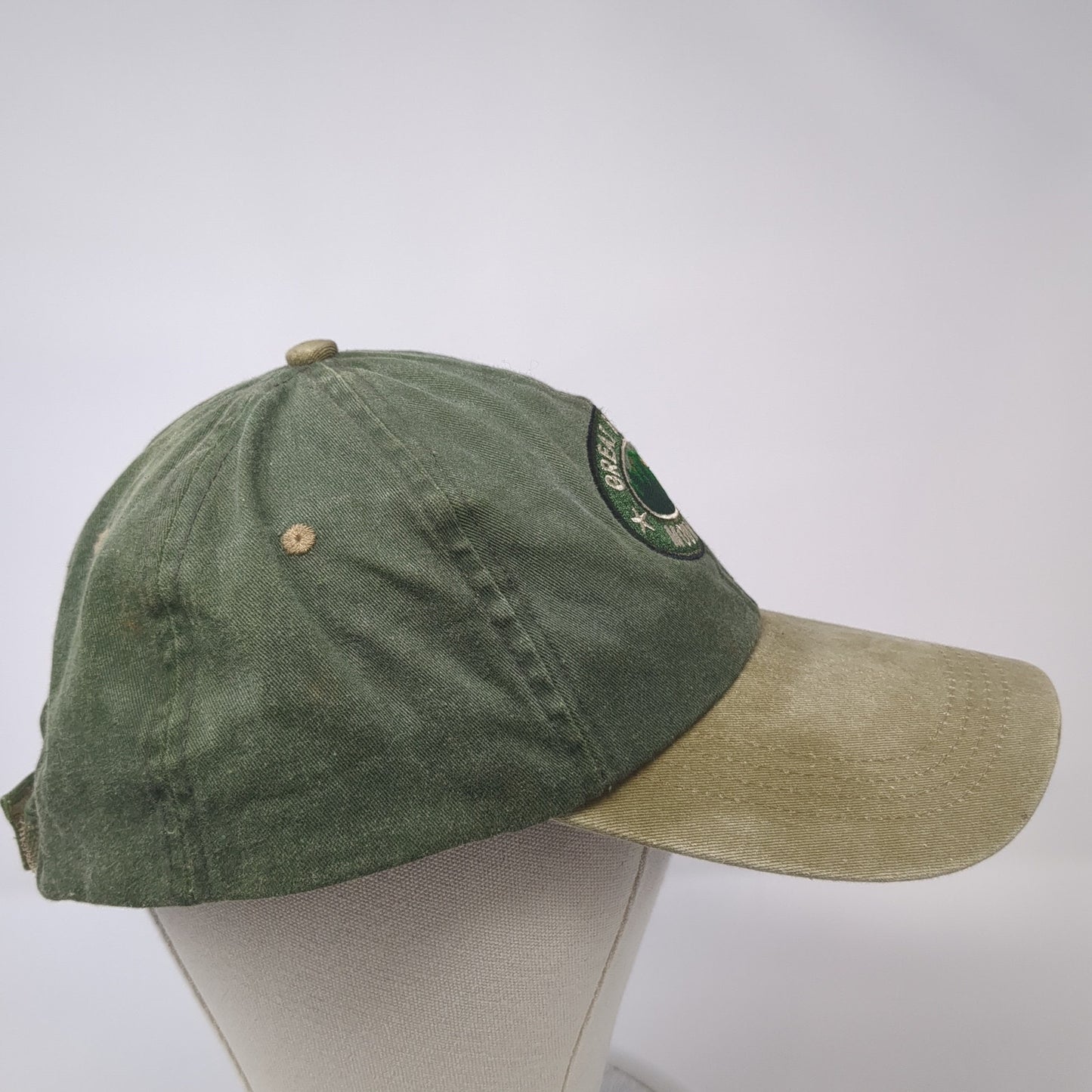 Great Smoky Mountains Strapback Hat Green One Size Adjustable Jhats