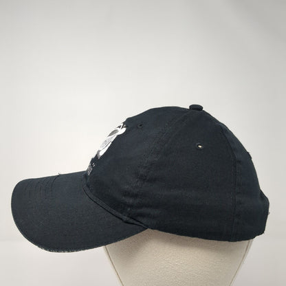 Hawaii Sea Turtle Strapback Hat Black One Size Adjustable Embroidered