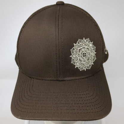 Pacific Headwear Trucker Hat Brown One Size Mandala Caffeina Snapback Mesh hat