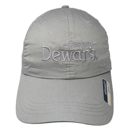ahead Baseball Cap Gray One Size Dewar's ESTD 1846 Logo Embroidery Cotton Hat