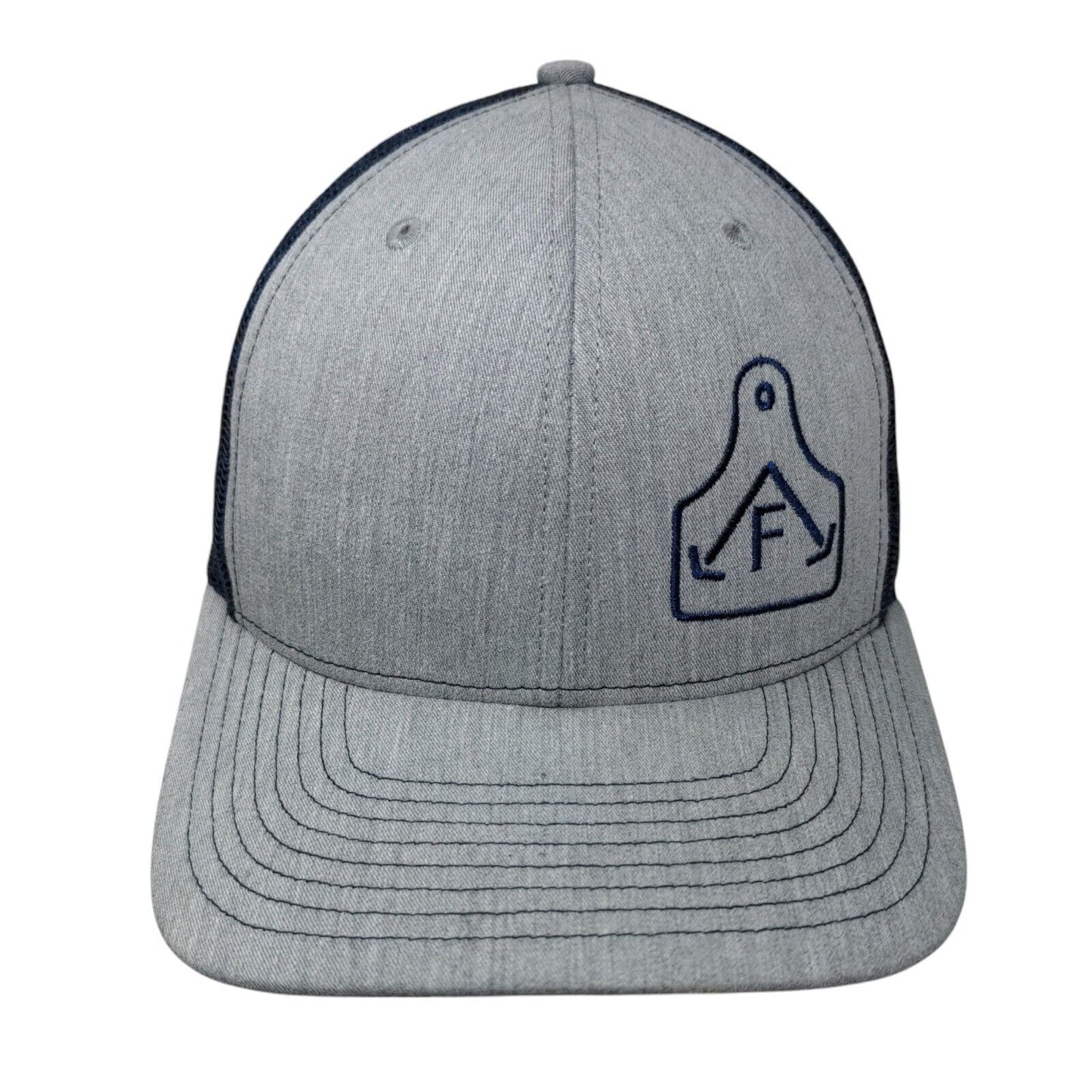 Richardson Snapback Trucker Hat Multi One Size Embroidered Colorblock