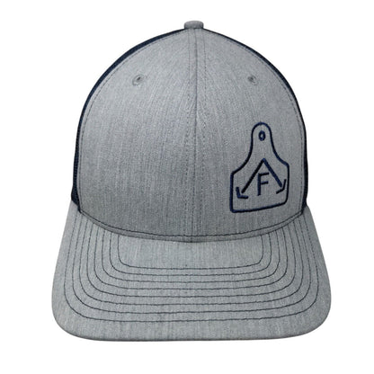 Richardson Snapback Trucker Hat Multi One Size Embroidered Colorblock