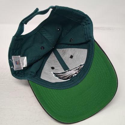 NFL Team Apparel Philadelphia Eagles Green Black One Size Strapback Cap Hat Logo