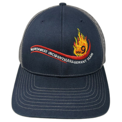 Richardson Trucker Hat Blue One Size Northwest Incident Management Team NW 9