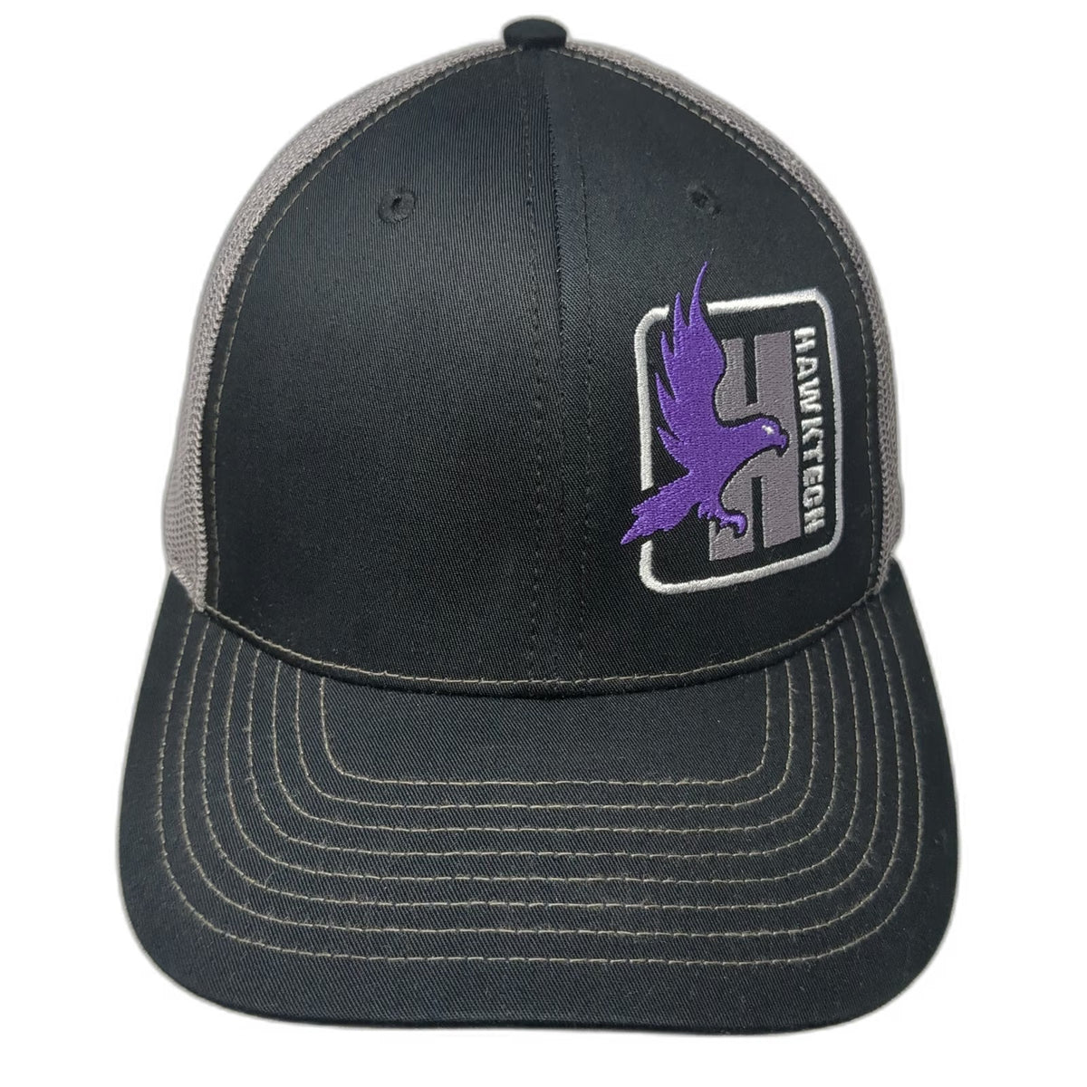 Richardson Trucker Hat Black One Size Hawktech Purple Eagle Mesh Snapback