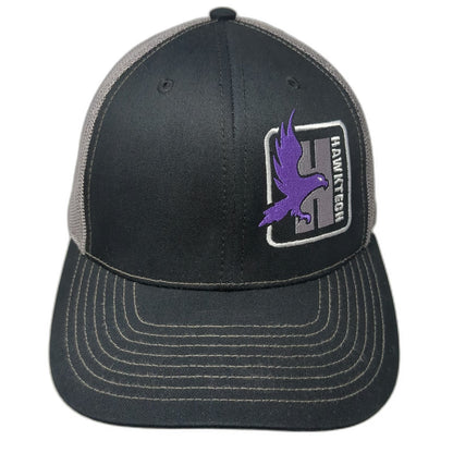Richardson Trucker Hat Black One Size Hawktech Purple Eagle Mesh Snapback