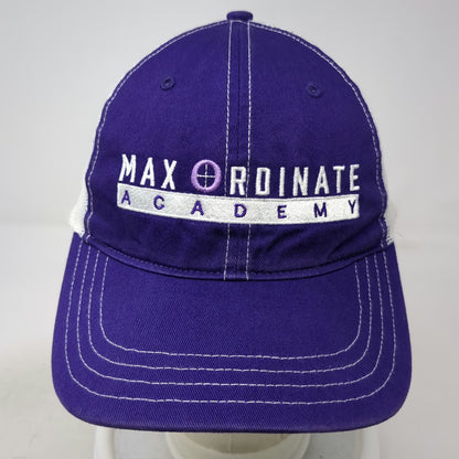 Richardson Trucker Hat Purple One Size Max Ordinate Academy Mesh Snapback Logo