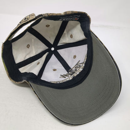 Hoyt Team Camo Baseball Cap Brown Green One Size Strapback Archery Hunting Hat
