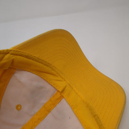 NA Strapback Hat Yellow One Size Solid Adjustable 6 Panel Outdoor Cap