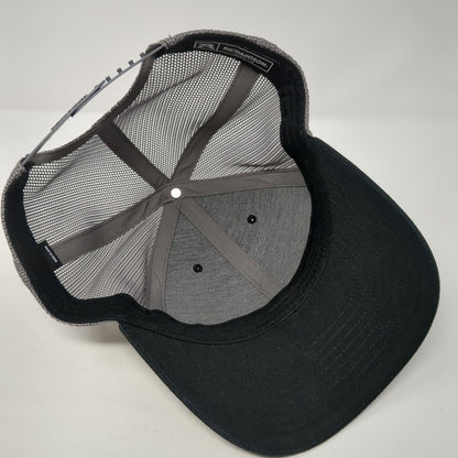 Richardson Snapback Mesh Back Trucker Hat Black One Size Blank 6 Panel