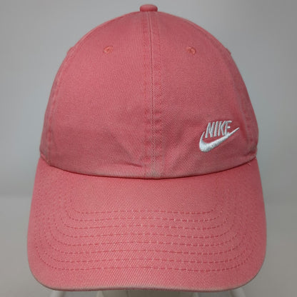 Nike Baseball Cap Pink One Size Heritage86 Embroidered Logo Slideback Hat Cotton