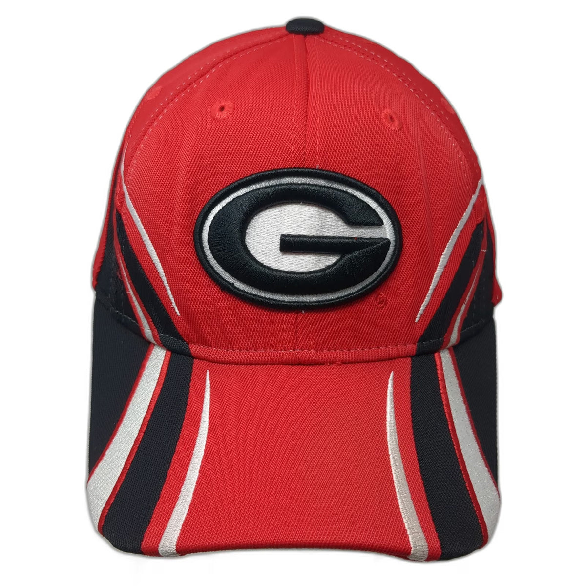 Reebok Georgia Bulldogs NCAA Hat Red Black White OSFM Grandpa Heisman Stretch