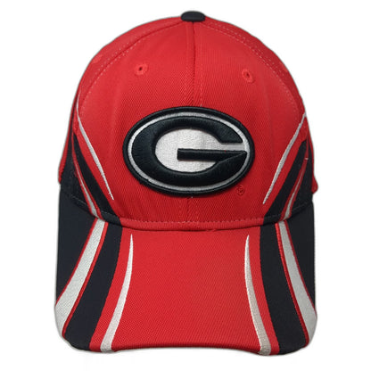Reebok Georgia Bulldogs NCAA Hat Red Black White OSFM Grandpa Heisman Stretch