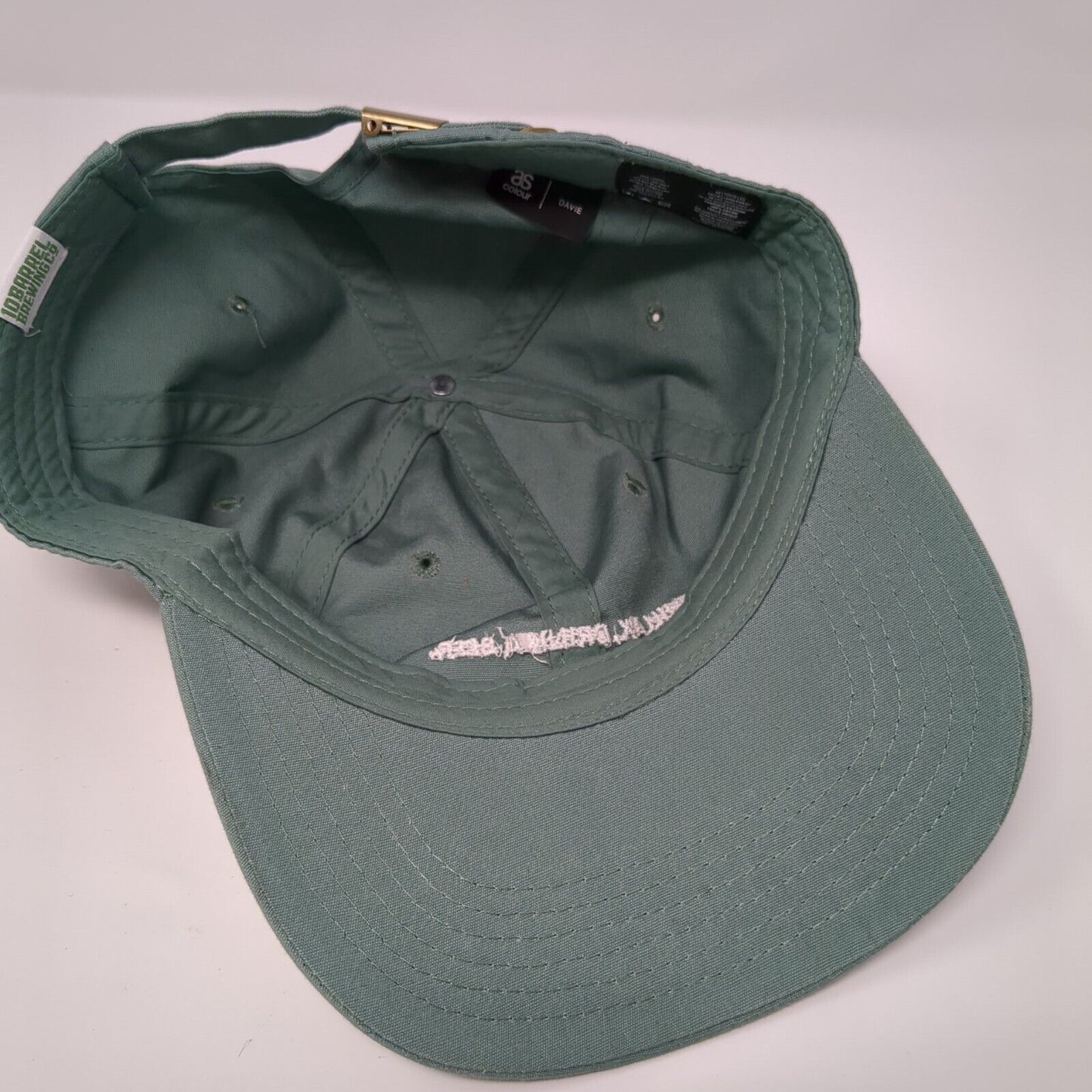 Chillax Drink A Beer Slideback Hat Green OS Adjustable Davie Embroidered Cotton