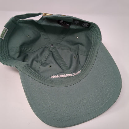 Chillax Drink A Beer Slideback Hat Green OS Adjustable Davie Embroidered Cotton