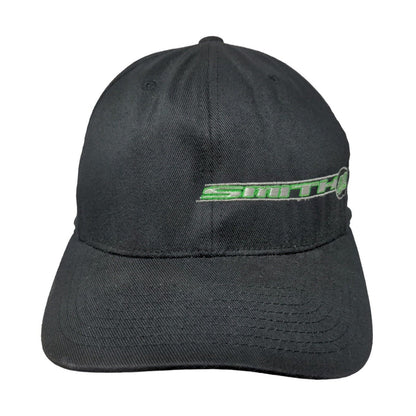 FlexFit Fitted Hat Black Smith #52 Size S-M Embroidered Logo Yupoong