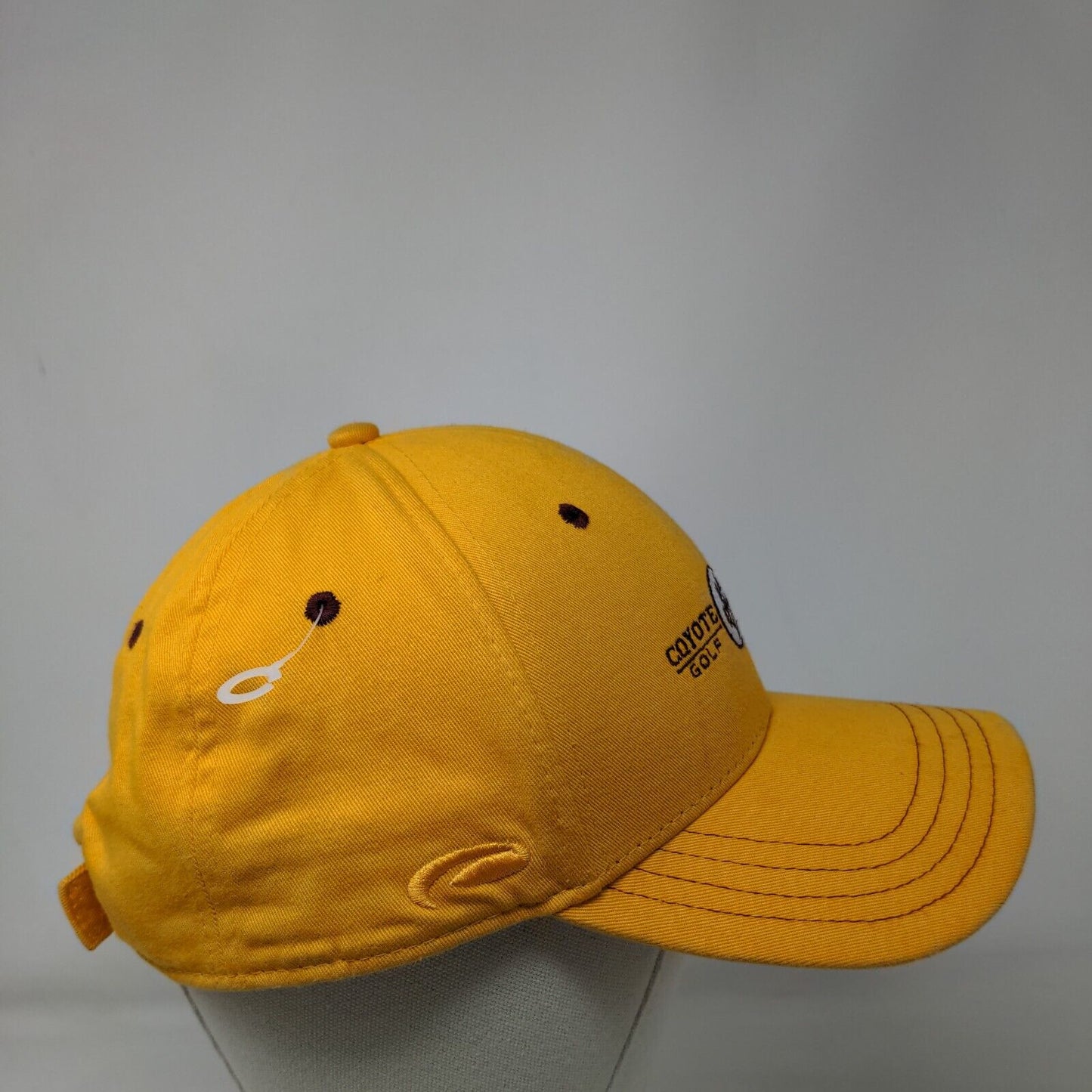 Coyote Springs Golf Club Strapback Hat Yellow One Size Embroidered